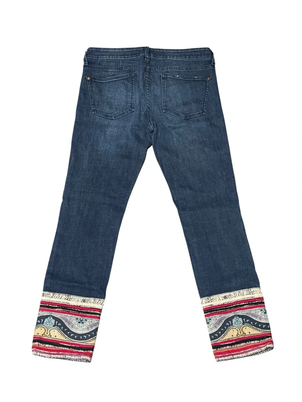 Anthropologie Pilcro Embellished Cuff Stet Crop Jeans Sz 27